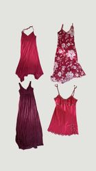 Robe maxi et robe de slip rouge Y2k pour un rendez..