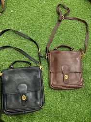 vintage leather coach