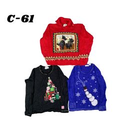 Wholesale Vintage Christmas Sweaters Bundle | 10pc..