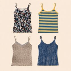 Y2k Printed Cami Tops