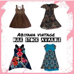 Y2K Summer Dresses - Vintage 90s Boho Floral, Dirn..