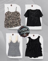 Y2K Black Noir Poly Blouse