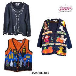 DSV-10-303 Novelty Christmas and Halloween Cardiga..