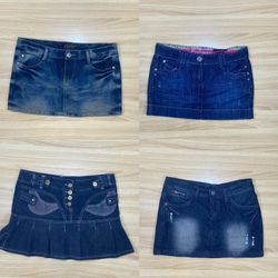 Collection de jupes mini en denim vintage Y2K – 9 ..
