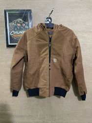 Upcycled Carhartt hooded jacket 🐒