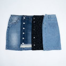 Y2K Denim Midi Skirts (002G)