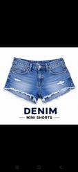 Denim Mini-Shorts