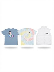 (FV-2465) PlayBoy T-Shirt / Shirt & Light Puffer J..