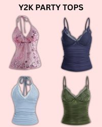 Classic Y2K Party Tops #130826