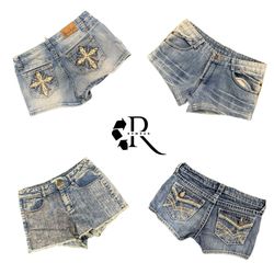 Y2K Unique Denim Shorts RW-2542