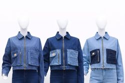 CR1341 Upcycled Denim Jacket