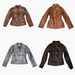Y2K Leather Structured Jackets