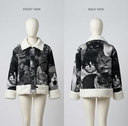 Fs-112 upcycle tapestry women jacket