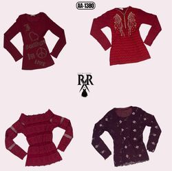 Y2k Vintage Grunge Mix Tops (AA-1380)