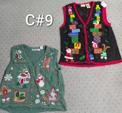 Vintage Ugly Christmas Sweater Vests Lot (10pcs) |..