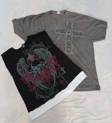 CR11844 Vintage Skull T-Shirts