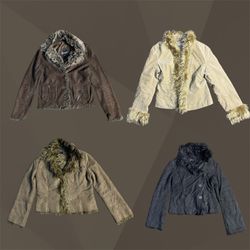 Manteaux afghans vintage en fausse fourrure