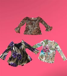 Blouses imprimées et ornées Y2K - wc#193 (22/09)