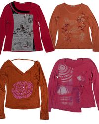 Y2K Women's Graphic Printed Tops Bundle(TR-1022)