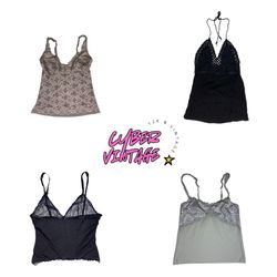 Y2K Lace Cami Bundle | Mixed Vintage Camisoles (MH..