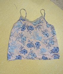 TH465Y2K Vintage Satin Printed Cami | 90s 2000s Si..