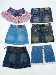 Y2K Cute Girl Vibe Denim Mini Skirt
(VM-210)