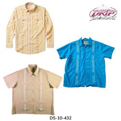 Short Sleeve Button Down Guayabera Shirts (DS-10-4..