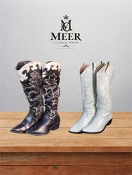 Unique vintage Style Cowboy Boots