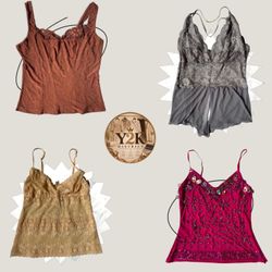 y2k cami tops