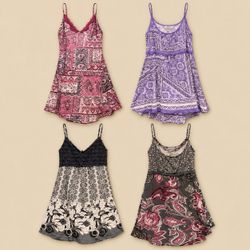 Y2K Boho Chic Mini Dresses