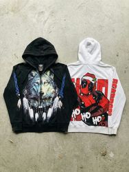 Vintage Printed Hoddi