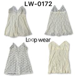 Y2K White Lace & Mesh Camisole Tops