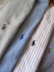 Camisas de Algodão Polo Ralph Lauren