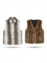 (FV-2768)     Y2K Faux Fur Vest Wholesale Bundle –..