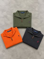 Ralph Lauren 1/4 Zip Sweaters - [TS-0937]