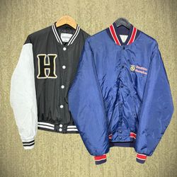 Veste universitaire en nylon de baseball vintage (..