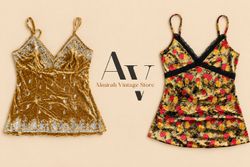 Velvet Lace Trim Camisole Tops