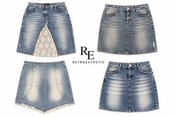 Y2K NYC IT GIRL DENIM MINI SKIRTS RE-3829