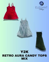 Y2K Retro Aura Candy Mix Tops - EV1289