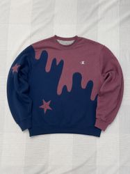 Upcycle Branded Star Patchwork Sweatshirt (DV -07)