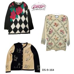 Classic Vintage Sweater Retro Knit Cozy Casual wea..
