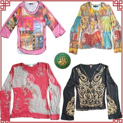 y2k long sleeves ladies blouse collection,  vintag..
