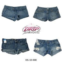 Vintage Vibe Cotton Mini Shorts For Everyday (DS-1..