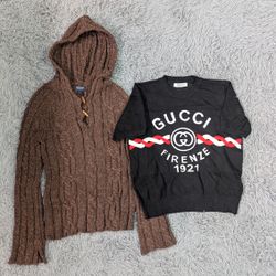 ***Y2K Branded Knit Tops – 90s & 2000s Style
