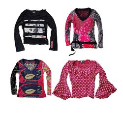 Y2K women's Graphic printed tops