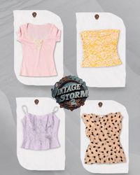 Y2K Fairy Core Poly Blouse