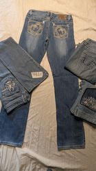 Most embellished Y2K bootcut jeans N110