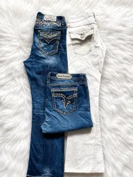 Miss me true religion rock revival Flare jeans