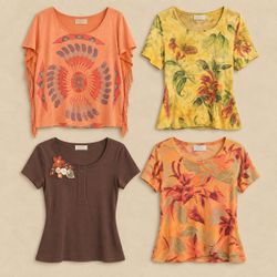 Y2K Autumn Bloom T-Shirts
