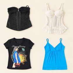 Y2K Mix style tops